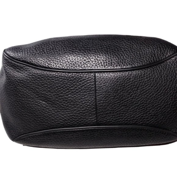 Michael Kors Handbag Purse Dalia 30T6GDYE3L Drawstring Pebbled Leather Black - Picture 5 of 9